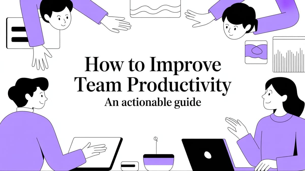 How to Improve Team Productivity An Actionable Guide