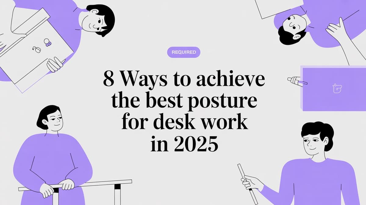 8 Ways to Achieve the Best Posture for Desk Work in 2025