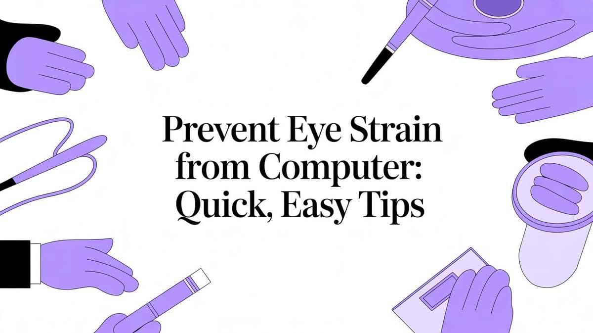 Prevent Eye Strain from Computer: Quick, Easy Tips